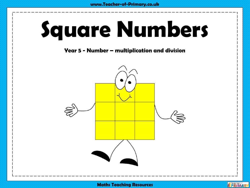 Square Numbers - PowerPoint