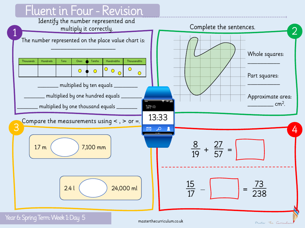 Decimal - Divide by 10, 100 and 1,000
 - Starter