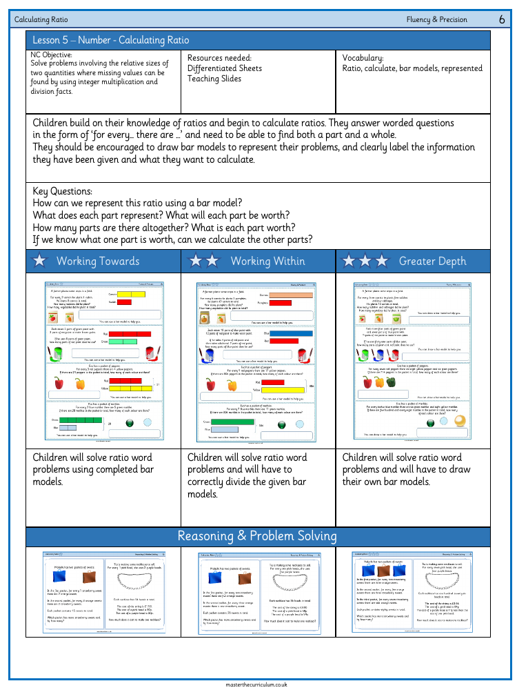 Ratio - Calculating Ratio - Worksheet