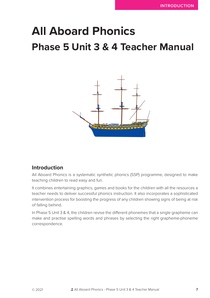 All Aboard Phonics Overview Phonics Phase 5 units 3 and 4