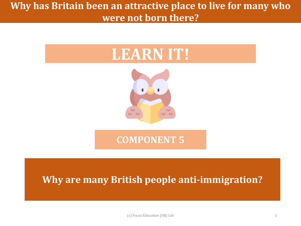 Why are many British people anti-immigration? - Presentation