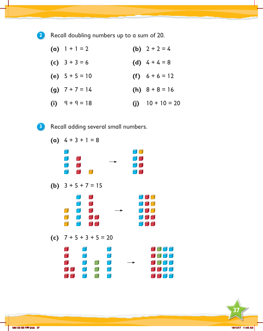 Max Maths, Year 3, Learn together, Review of addition facts (2)