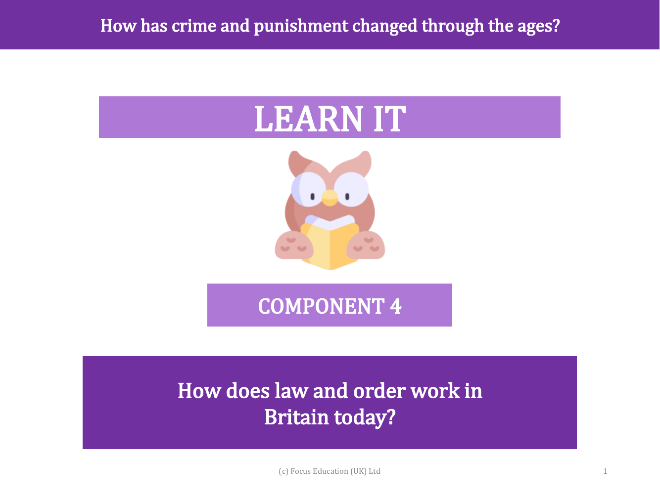 How does law and order work in Britain today? - Presentation