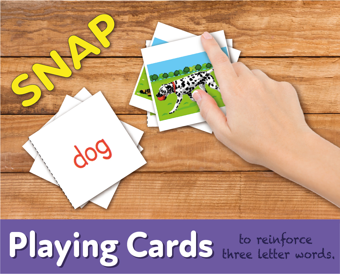 Playing Cards To Reinforce Three Letter Words (4-7 years) - Teacher Notes