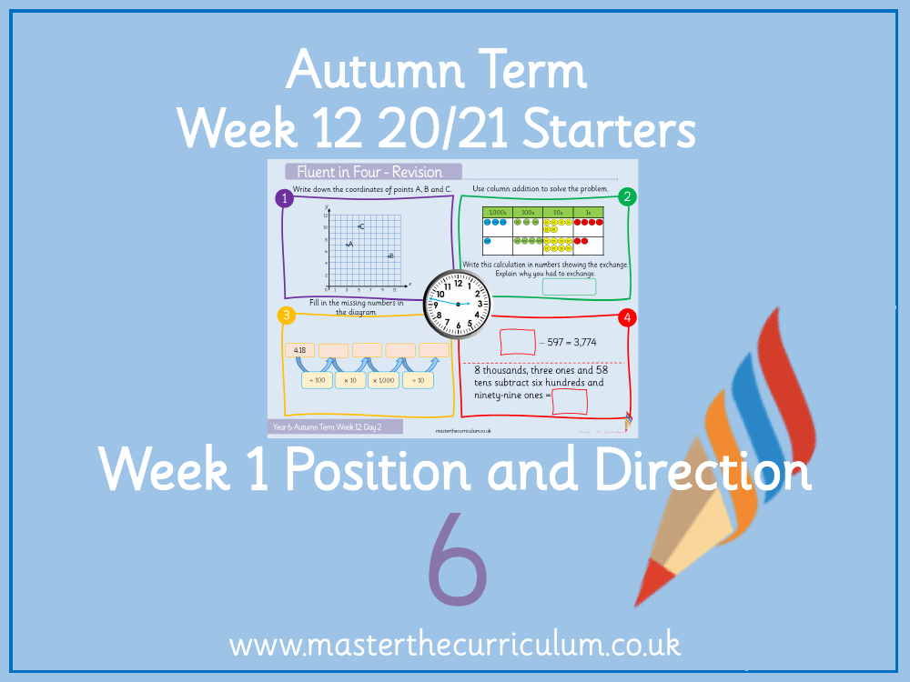 Position and Direction - The First Quadrant - Starter