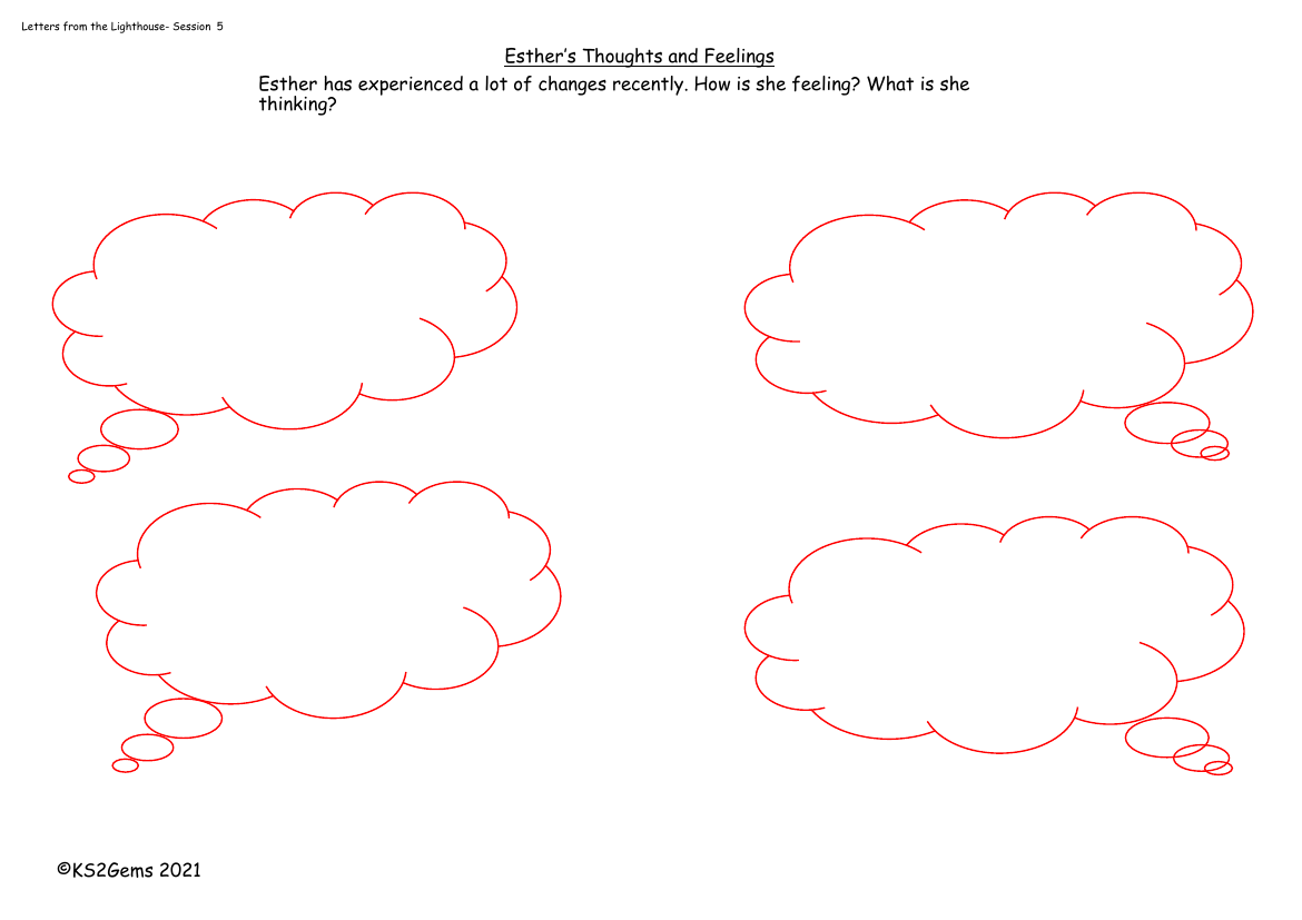 Letters from the Lighthouse - Session 5 - Esther's Thoughts and Feelings