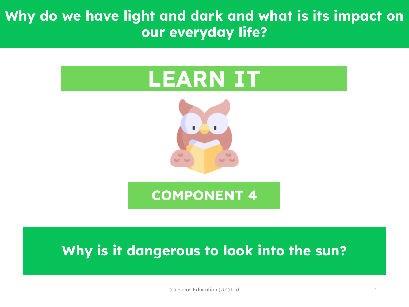 Why is it dangerous to look into the sun? - Presentation