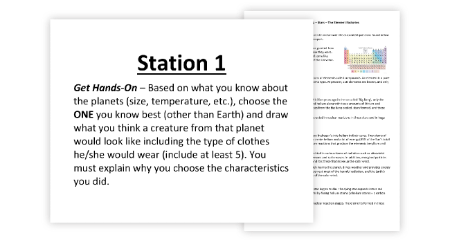 Our Solar System - 7 Engaging Lab Stations