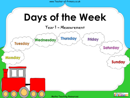 Days of the Week Measurement - Powerpoint