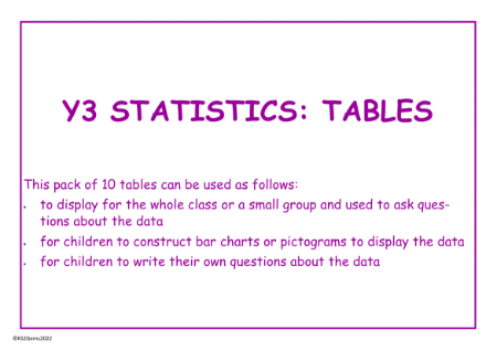 Interpreting tables