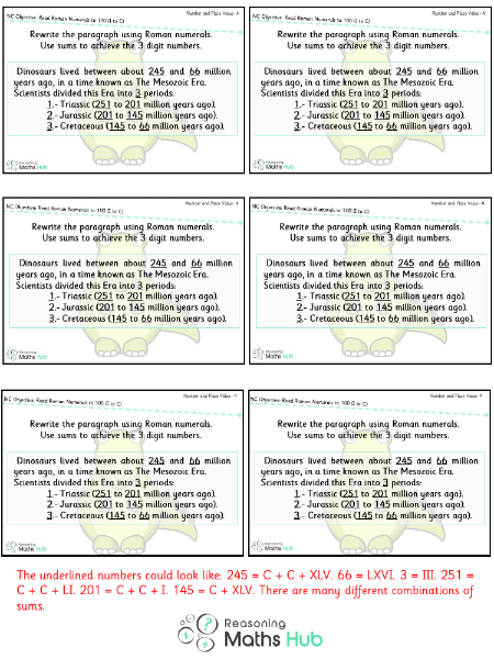 Read Roman Numerals to 100 (I to C) 6 - Reasoning