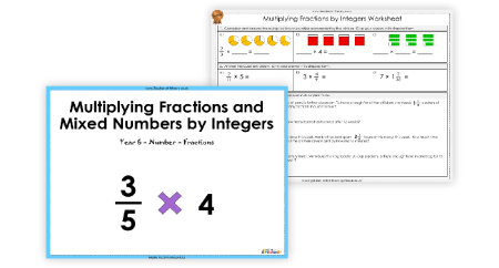 Multiplying Fractions and Mixed Numbers by Integers