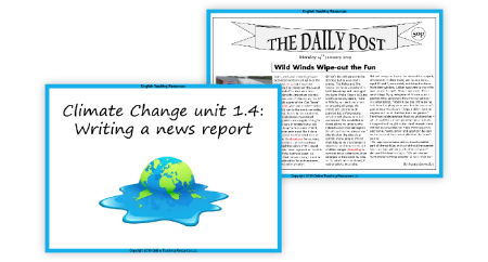 Climate Change - Unit 4 - News Report