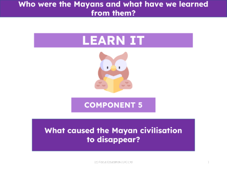 What causes the Maya civilisation to disappear? - Presentation