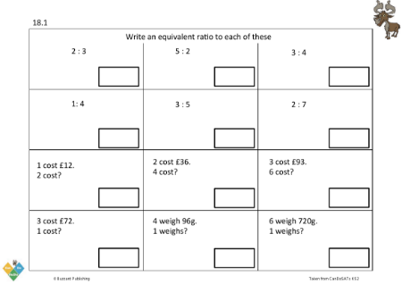 Use simple ratio to compare quantities and estimate the distance from a map using a simple scale [R1, R3]