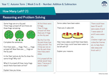 How many left? (1): Reasoning and Problem Solving