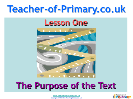Writing to Persuade - Lesson 1 - Purpose of the Text PowerPoint