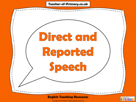 Direct and Reported Speech - PowerPoint