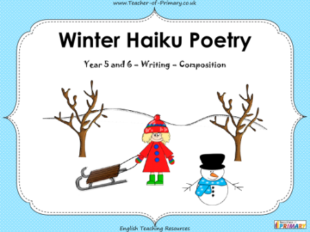 Winter Haiku Poetry - PowerPoint