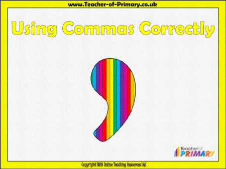 Using Commas - PowerPoint