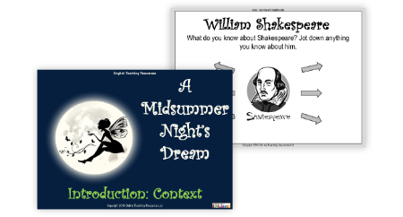 A Midsummer Nights Dream Lesson 1: Introduction: Context