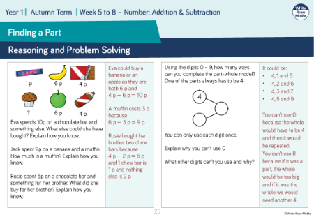 Finding a part: Reasoning and Problem Solving