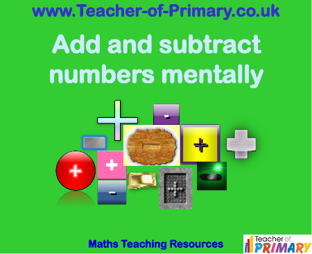 Add and subtract numbers mentally 2 - PowerPoint
