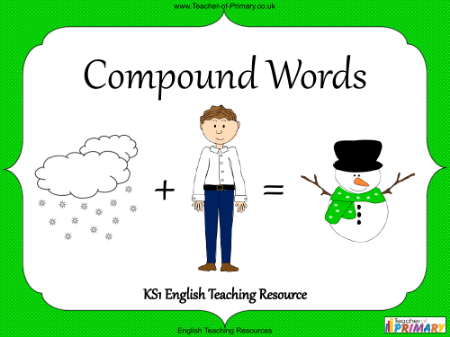 Compound Words   Elementary School - PowerPoint