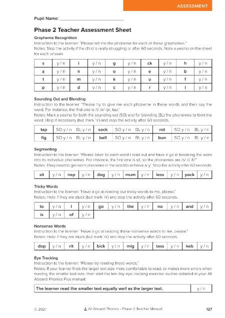 Phase 2 Assessment guidance - Resource 