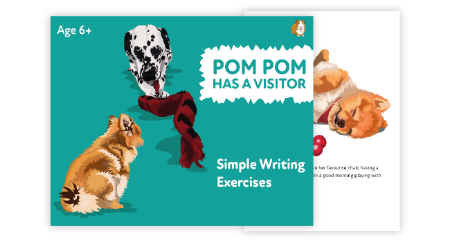 ‘Pom Pom Has A Visitor’ A Fun Writing And Drawing Activity (4 years +)