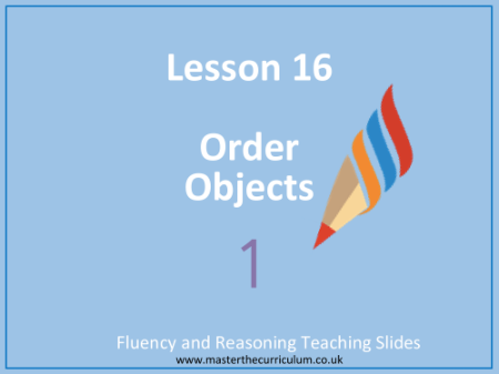 Place value within 10 - Order objects - Presentation