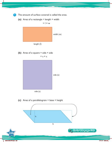 Learn together, Review of perimeter and area (3)