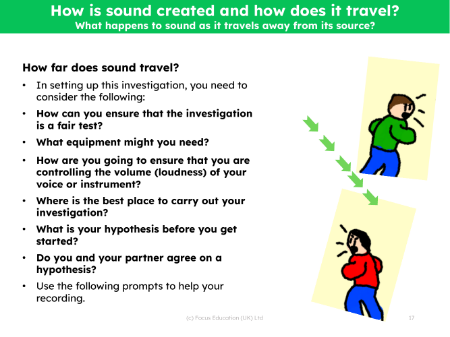 How far does sound travel? - Prompt sheet
