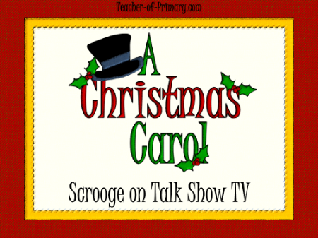Scrooge on Talk Show TV Powerpoint