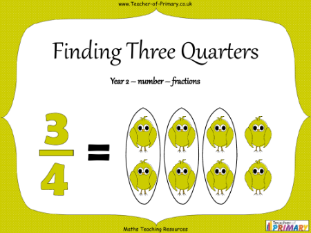 Finding Three Quarters - PowerPoint