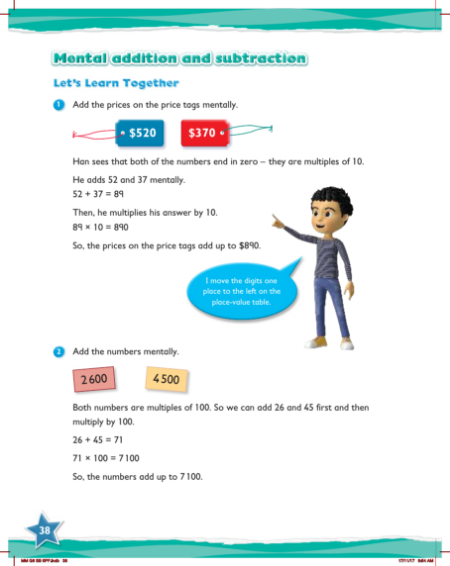 Learn together, Mental addition and subtraction (1)