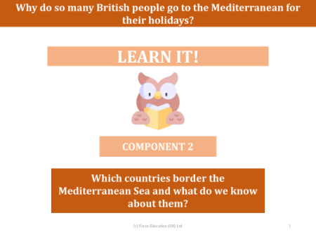 Which countries border the Mediterranean Sea and what do we know about them?  - Presentation