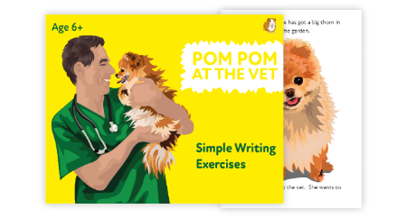 ‘Pom Pom At The Vet’ A Fun Writing And Drawing Activity (4 years +)