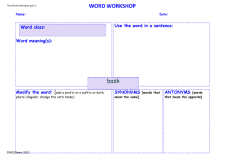 7. Word Workshop