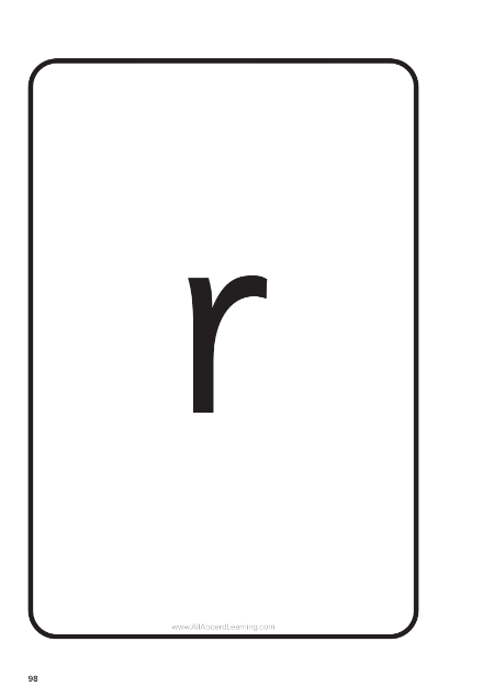 "r" grapheme cards - Resource 