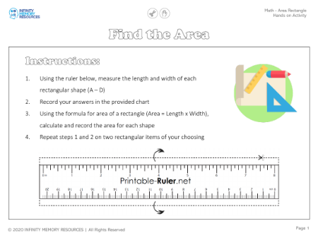 Area Rectangle - Hands On Activity