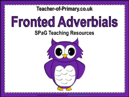 Fronted Adverbials - PowerPoint