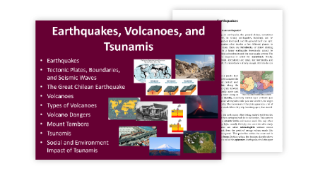 Earthquakes, Volcanoes, and Tsunamis