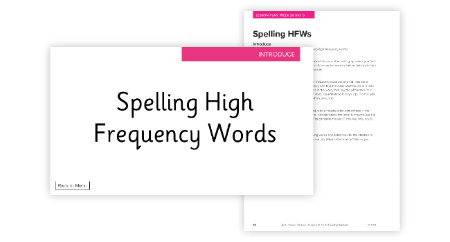 Phonics Phase 5, Week 20 - Lesson 5 Spelling High Frequency Words