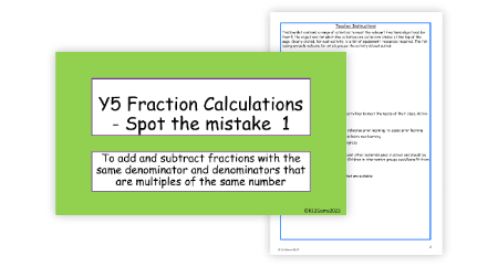 Adding and subtracting fractions