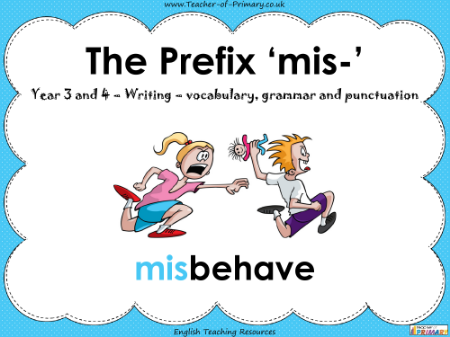 The Prefix 'mis-' - PowerPoint