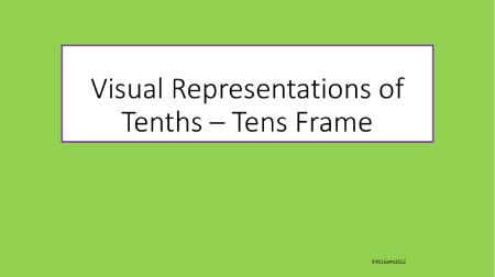 Tenths Tens Frame
