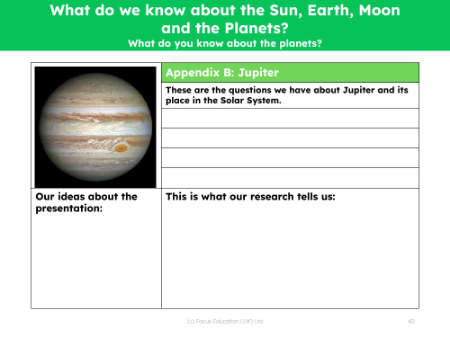 Jupiter fact file