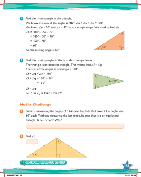 Learn together, Angles in a triangle (2)