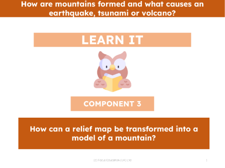 How can a relief map be transformed into a model of a mountain? - Presentation